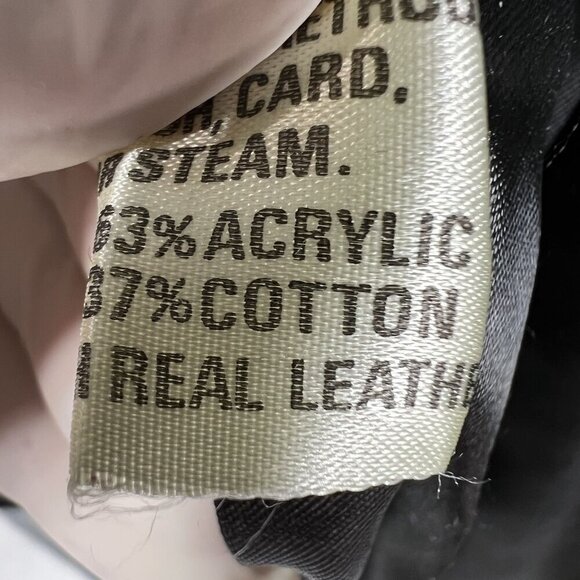 VTG Adolph Schuman For Lilli Ann L Leather Faux Fur Zip-Off Sleeve Vest Jacket - Picture 15 of 16